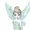 Disney Tinker Bell Watercolor Fairy Art Apple AirPods Pro Skin